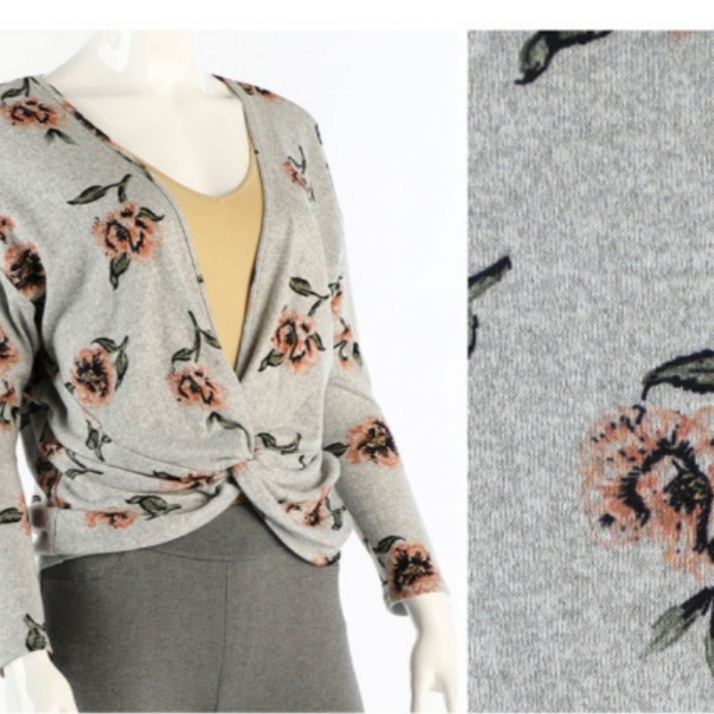 Floral sweater